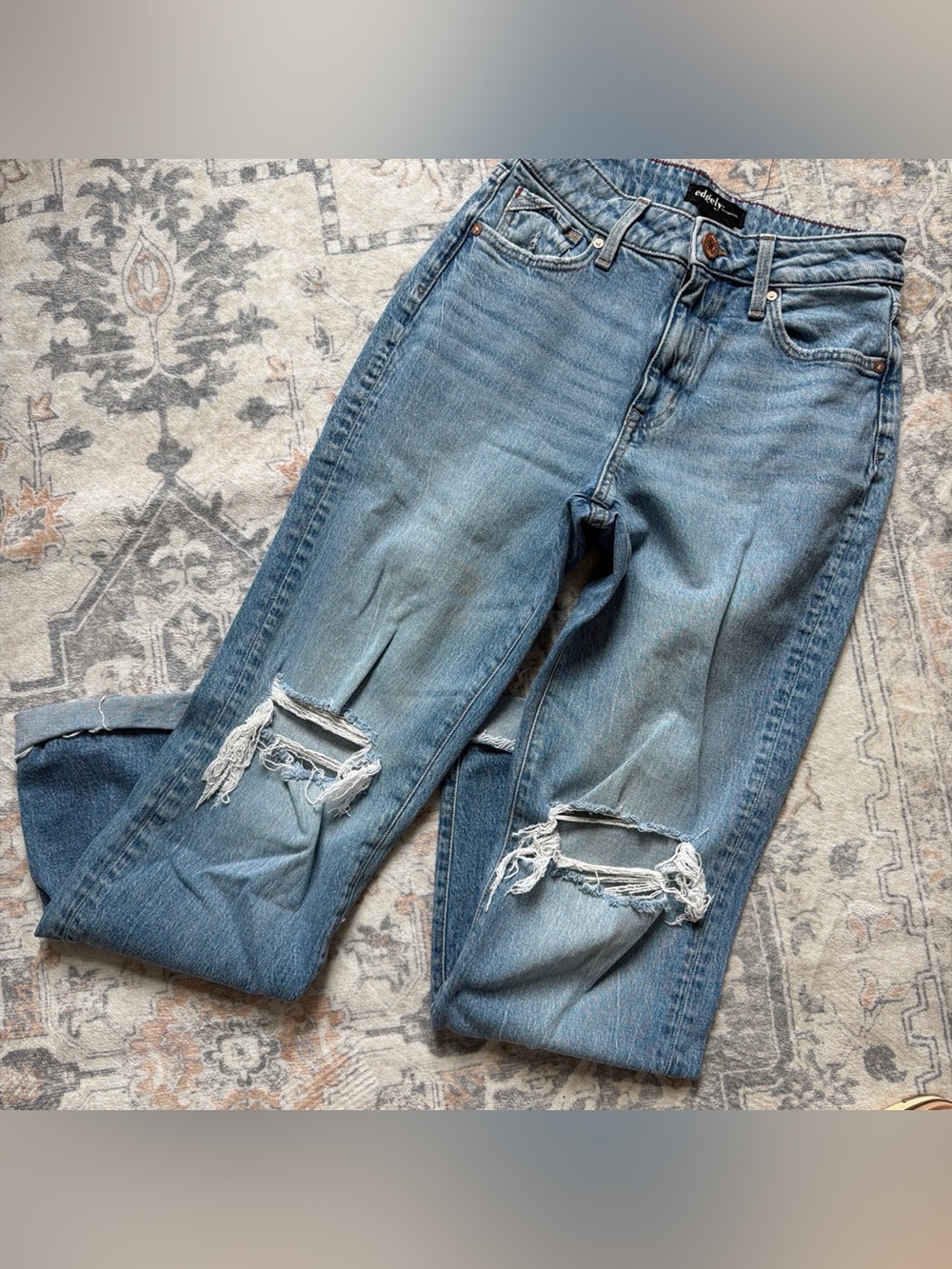 Maurices Light Blue Distressed Women's Jeans